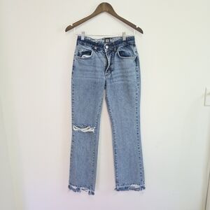 BDG Urban Outfitters Mid Rise Bootcut Distressed Blue Jeans Size 25